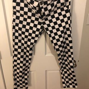 Jackson Target brand B/W Checkered Pants.